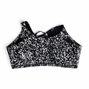 Lululemon Sports Bra Size 6 Black & White Print Medium Support